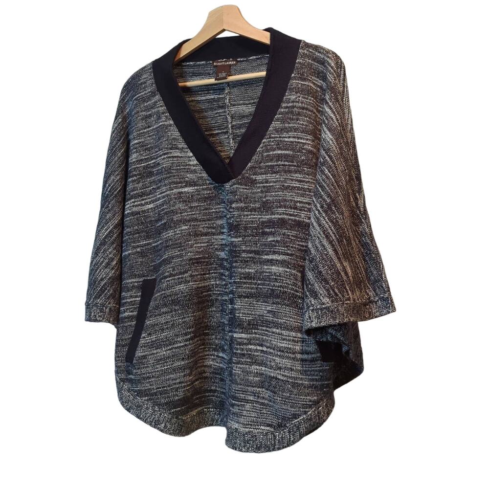 Elliott Lauren V-Neck Poncho Navy Size Medium